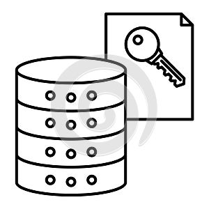 Data access Isolated Vector icon