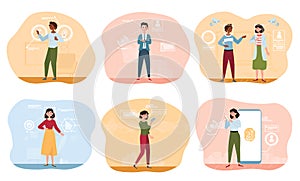 Data access and user experience abstract concept