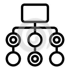 Data actualization icon, outline style photo