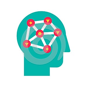 Data analysis, analytical research flat vector icon