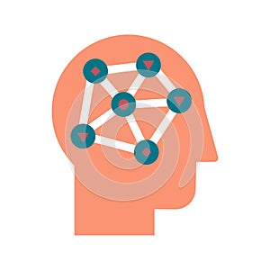 Data analysis, analytical research flat vector icon