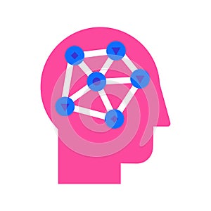 Data analysis, analytical research flat vector icon