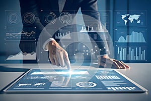 Data Analysis and Business Intelligence with Interactive Digital Interface