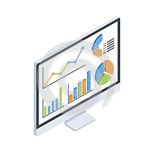 Data Analysis on Computer Charts, Graphs, and Business Analytics