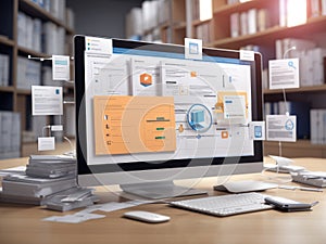 Data Analysis on Computer Monitor