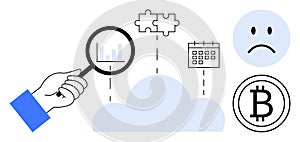 Data Analysis and Cryptocurrency Concept Cloud Computing and Business Tools