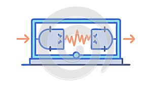 Data Analysis, Digital Monitoring, Tech, Information Processing Graphic, vector design Generative AI