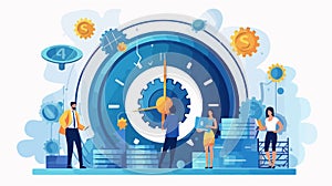 Data analysis and digitization concept digital