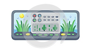 Data Analysis Display with Graphs and Metrics, vector design Generative AI