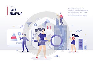 Data Analysis Flat Illustration Concept