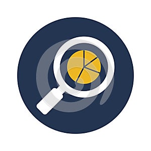 Data analysis flat vector icon which can easily modify or edit