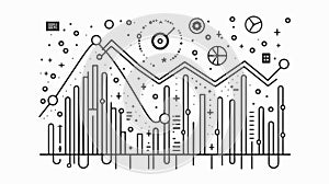 Data Analysis Graph Filter Icon Design