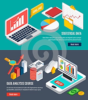 Data Analysis Horizontal Banners