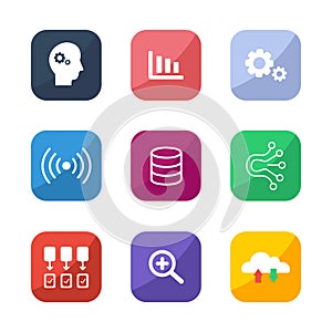 Data Analysis Icons Set