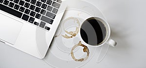 Data Analysis Laptop Connection Technology Working Concept