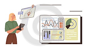 Data Analysis and Location Tracking with Interactive Dashboard and Geolocation Map