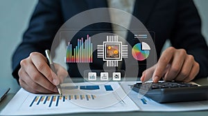 Data analysis with modern technology for business performance and development