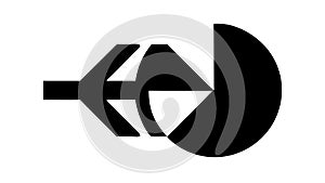 Data Analysis Pie Chart Icon, Statistics Reporting Tool, vector design Generative AI