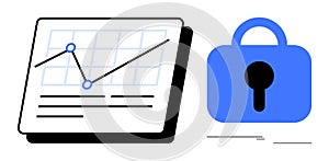 Data Analysis and Security Concept with a Graph and a Padlock