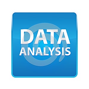 Data Analysis shiny blue square button