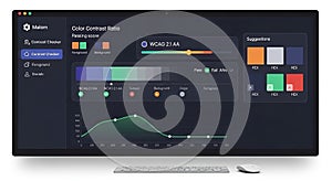 Data Analysis Software on Computer Screen
