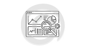 Data Analysis and Research Icon