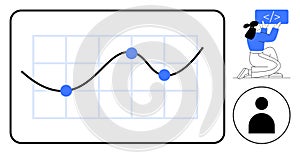 Data Analysis with User Interaction and Coding Concept in Minimalist Style