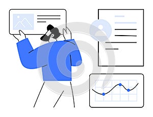Data Analysis and User Profile Management Concept with Graphs and Digital Interface
