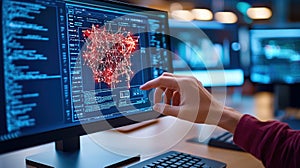 Data Analysis and Visualization on Computer Screen