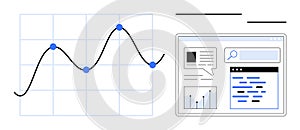 Data Analysis Visualization with Graph and Digital Dashboard Interface