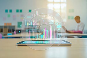 Data Analysis on Tablet Screen, generative ai