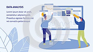 Data Analysis Web Banner Template with Text Space