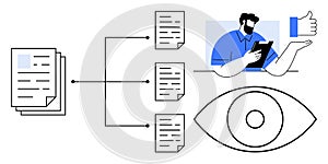 Data Management and Workflow Visualization with Document Sharing and User Approval Concept