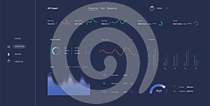 Data analyst consolidating financial information and reports on computer. Financial data management, financial software