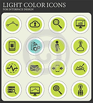 Data analytic simply icons