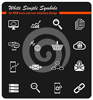 Data analytic simply icons