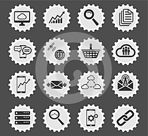 Data analytic simply icons