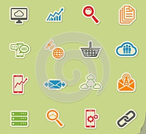 Data analytic simply icons