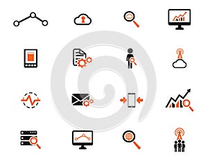 Data analytic simply icons
