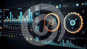 Data analytics automated with AI technology.