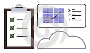 Data Analytics with Checklist and Cloud Storage for Efficient Task Management