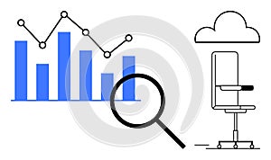 Data Analytics and Cloud Computing with Abstract Office Elements and Graph Visualization