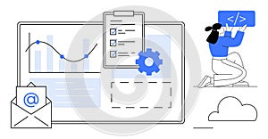 Data Analytics Dashboard with Code Development and Communication Elements