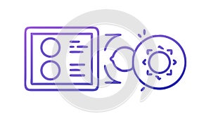 Data Analytics Dashboard Icon, UI UX Design Control Panel Vector, vector design Generative AI