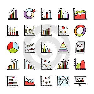 Data Analytics Doodle Icons