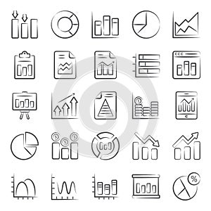 Data Analytics Doodle Icons Pack