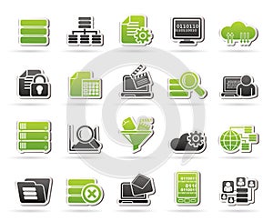 Data and analytics icons