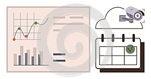 Data Analytics Integration with Security Monitoring and Scheduling for Efficient Task Management