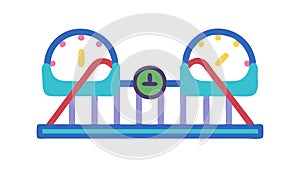 Data Analytics and Performance Metrics Dashboard Icon, vector design Generative AI