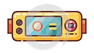 Data Analytics on Tablet, Digital Information Display Metrics, vector design Generative AI